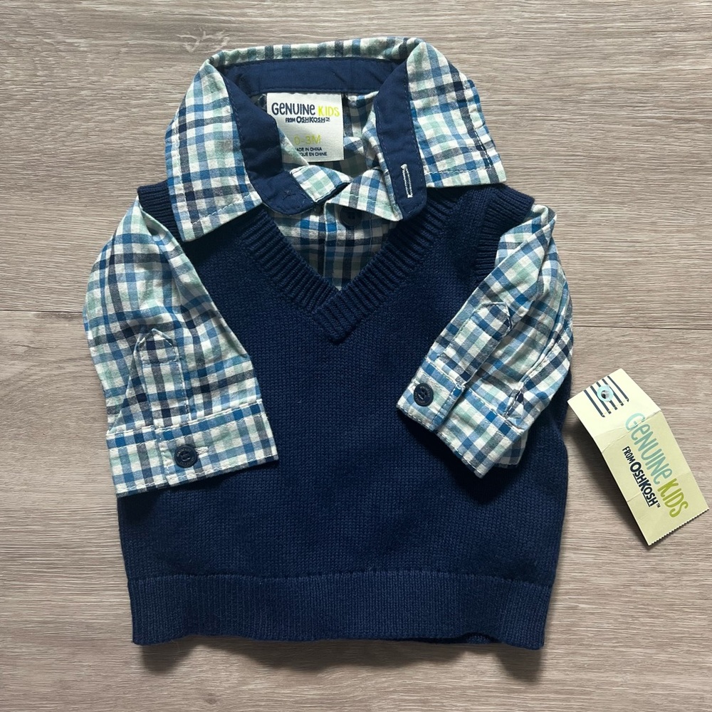 Button Down Shirt & Sweater